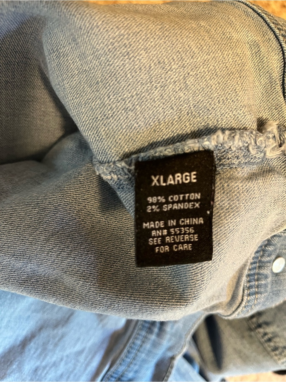 d. jeans Faded Light Blue Distressed Denim Jacket - Picture 5 of 5